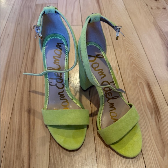 Sam Edelman Shoes - Sam Edelman Yaro Block Heel Sandals - lime green! Size 6!
